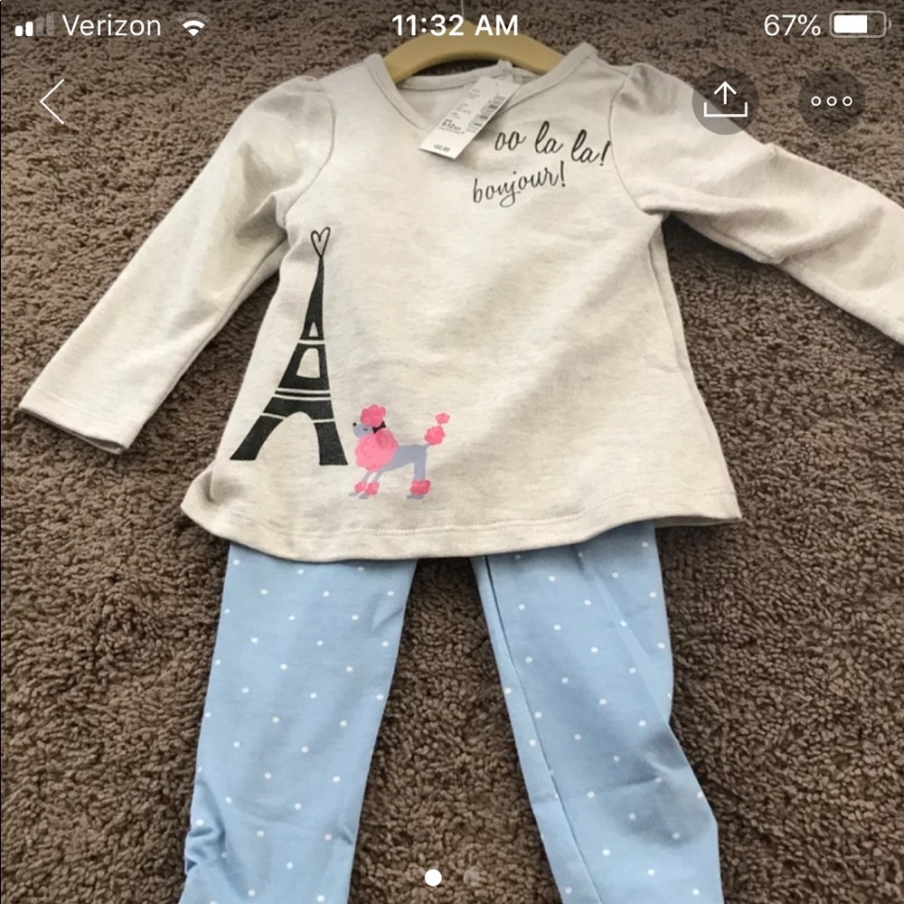 Baby french inspired outfit